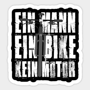 A man bike no motor bicycle bike mountain bike MTB Sticker